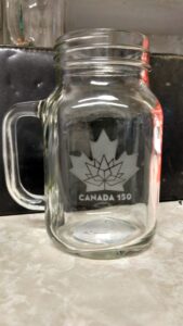 Etched Canada 150 Mugs
