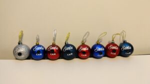 Santa Cam Christmas Ornaments