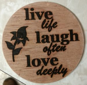 live laugh love coaster 1