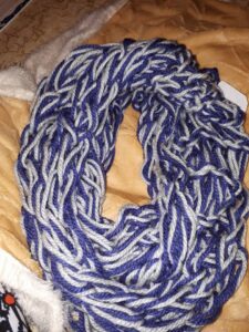 Arm Knit Infinity Scarf 2