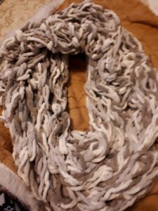Arm Knit Infinity Scarf
