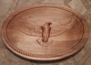 wood 3d eagle carving