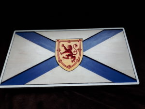hardwood carved nova scotia sign
