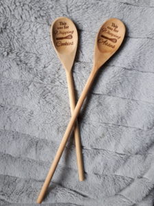 laser engraved wooden spoons-whipping whooping