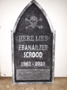 Painted Custom Carved Foam Gravestone