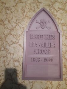 Unpainted Custom Carved Foam Gravestone