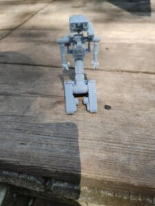 Johnny 5 resin print-front side